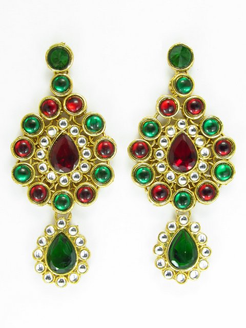Saanvi Halo Earrings — LJ-VMBLMJ