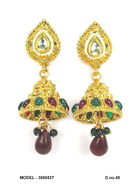 Saanvi Halo Earrings — LJ-9GAXY3