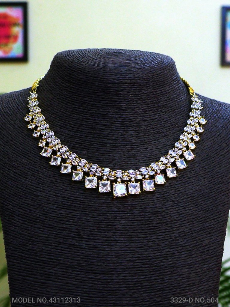 Light weighted CZ Necklace Set