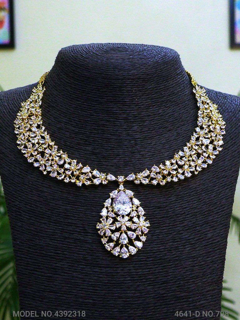 Imitation Diamond Cz Jewelry Set