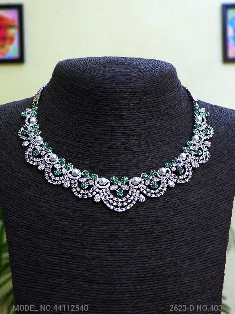 Light weighted CZ Necklace Set