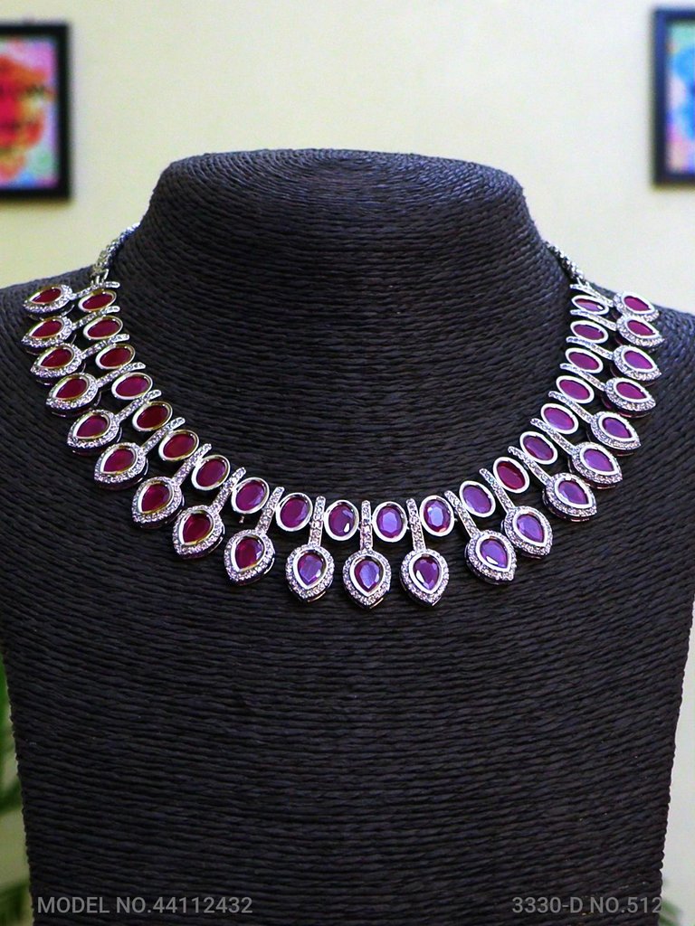 Classic Necklace | AD Jewellery | Handcrafted