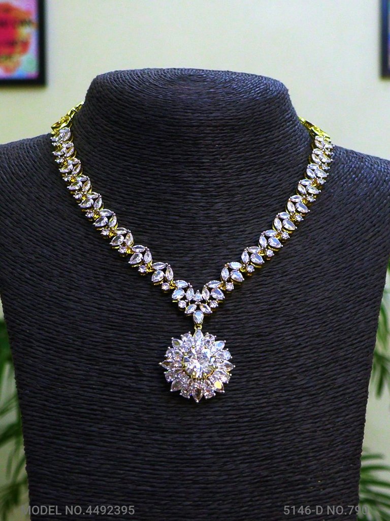 Fashion Necklace Set | Artificial Diamonds / Zircons