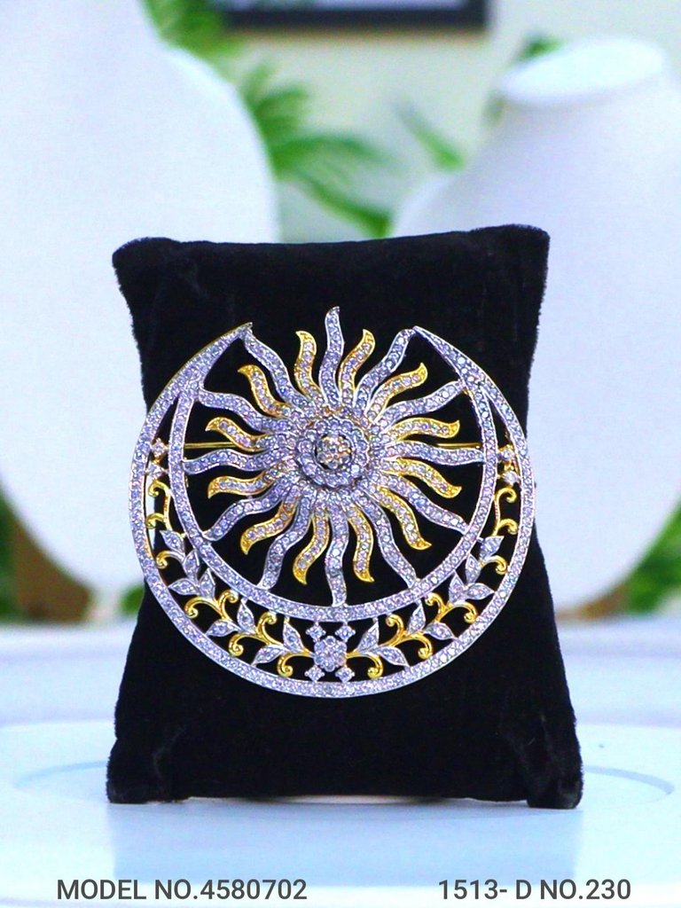 CZ Brooch