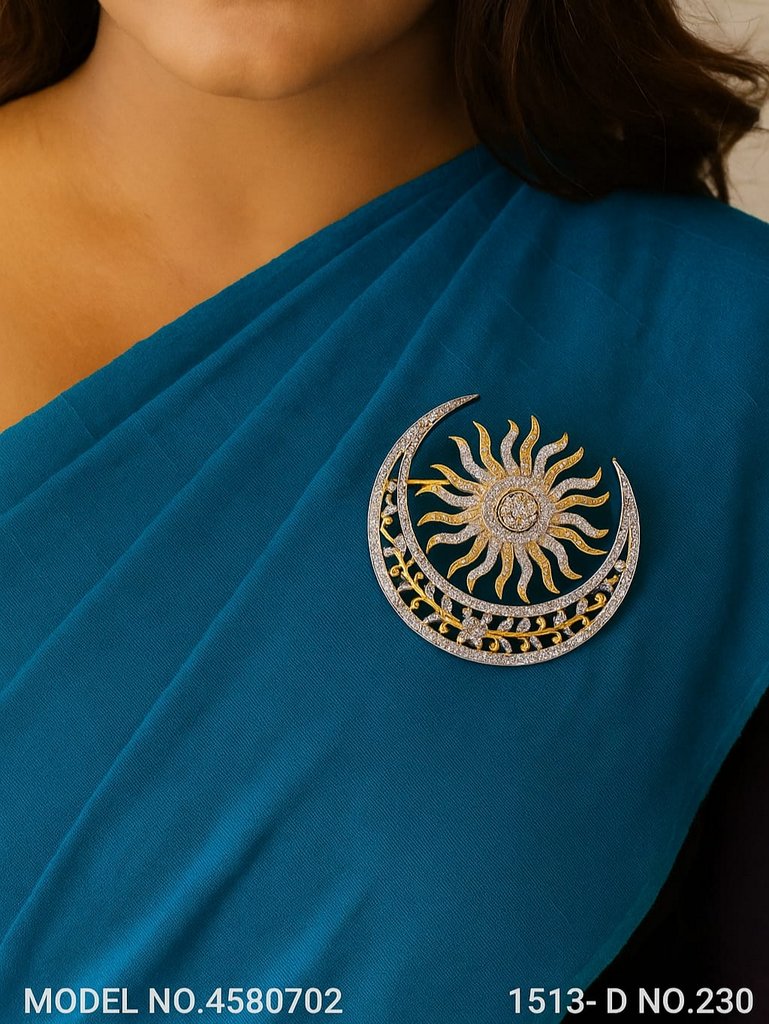CZ Brooch