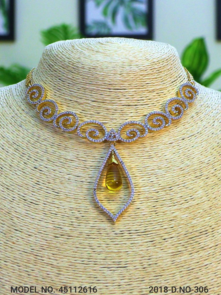 Light weighted CZ Necklace Set