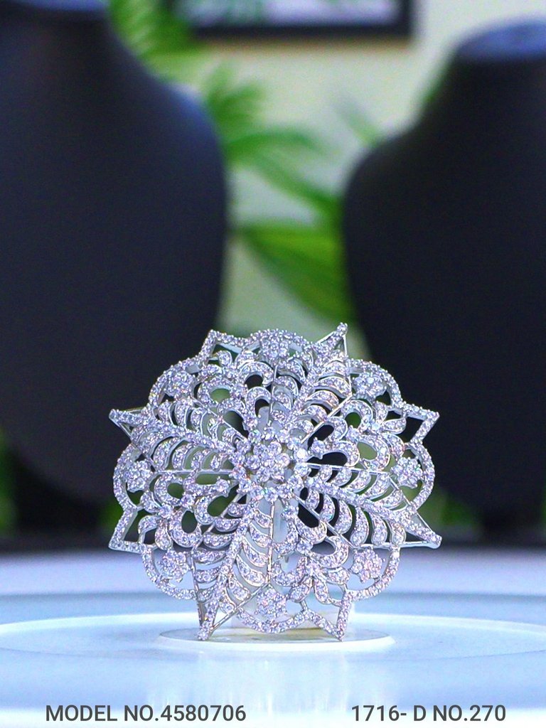 CZ Brooch