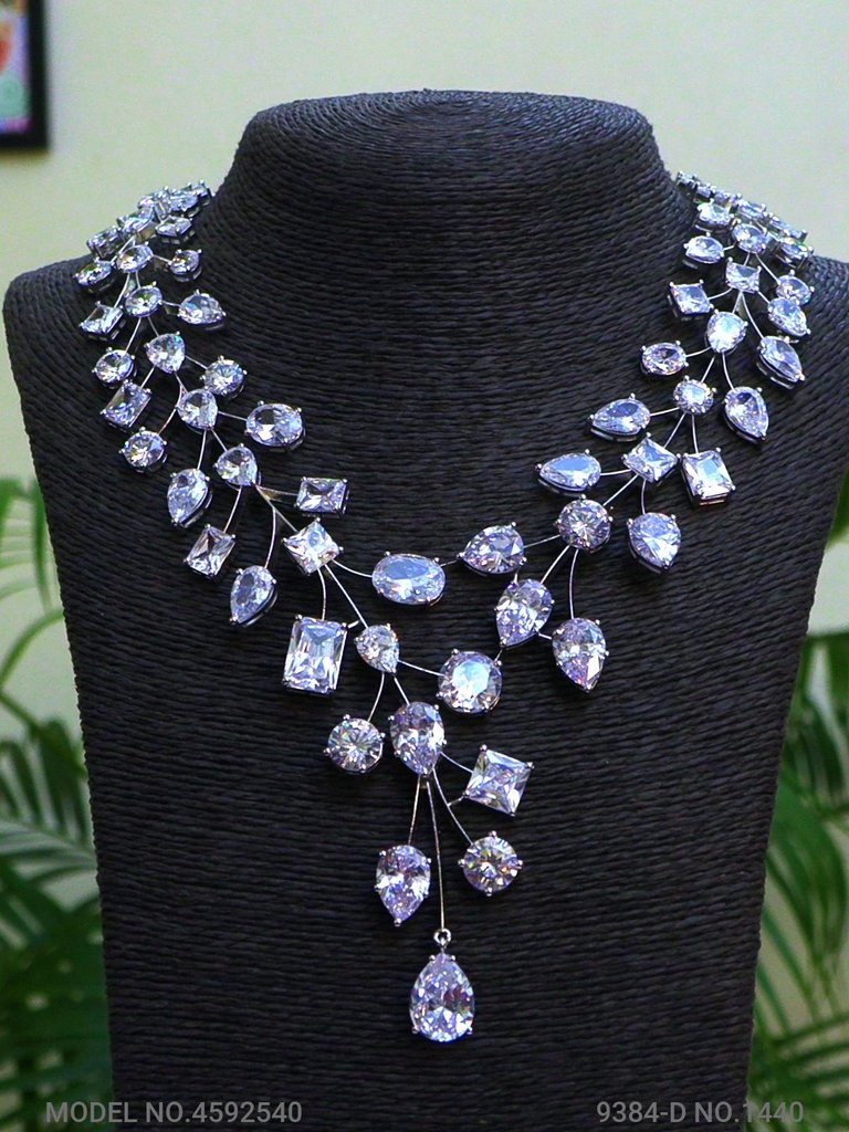 Fashion Necklace Set | Artificial Diamonds / Zircons