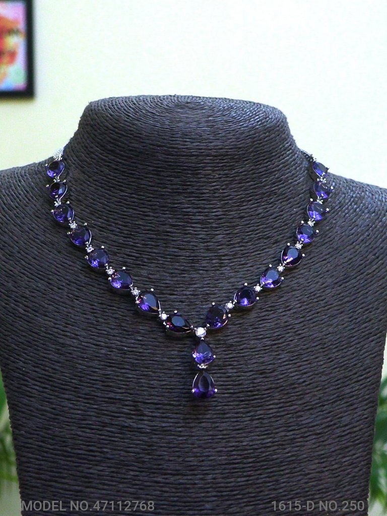 Light weighted CZ Necklace Set