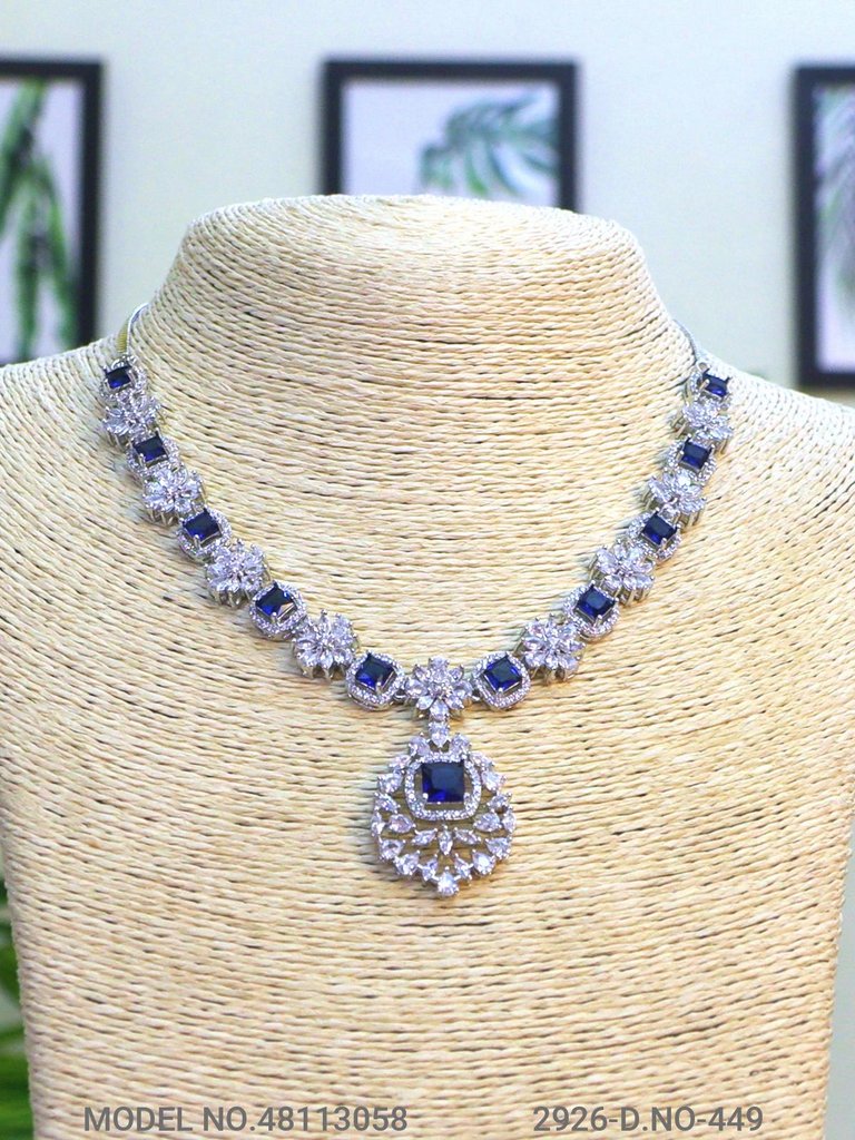 Classic Necklace | AD Jewellery | Handcrafted