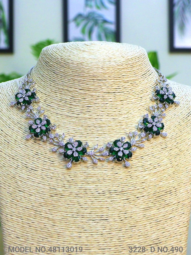 Light weighted CZ Necklace Set