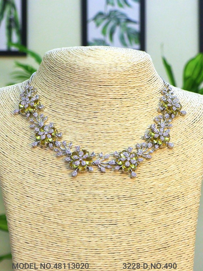 Classic Cz Jewelry Set with Earrings