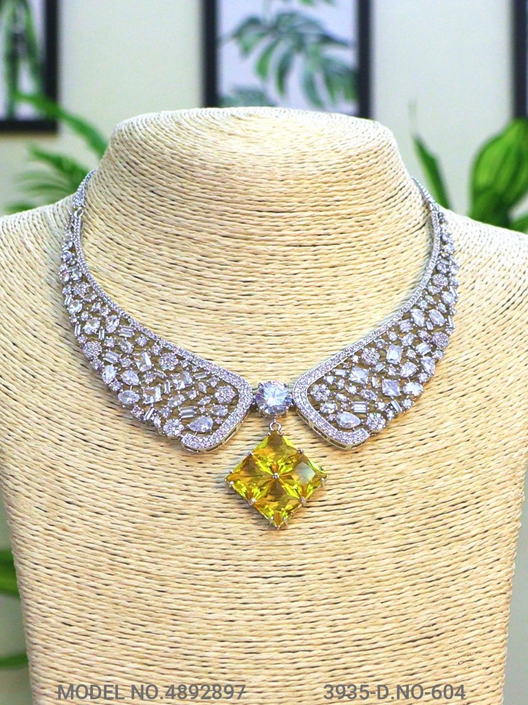 Traditional Design | American Diamond Jewelry Set