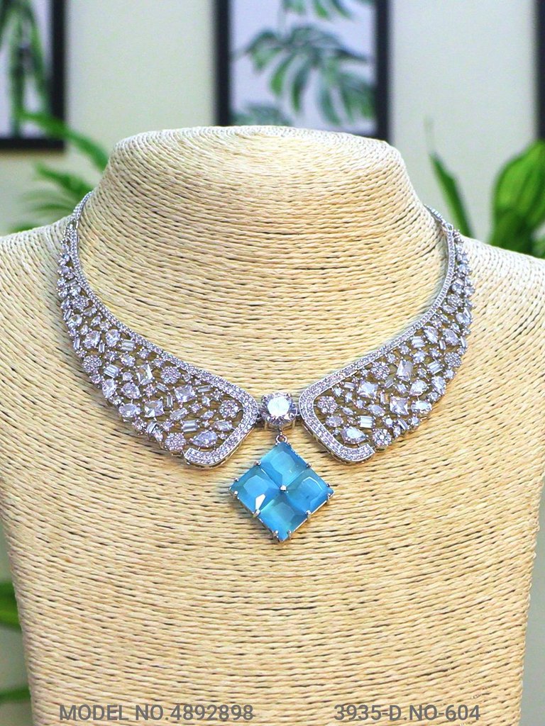Fashion Necklace Set | Artificial Diamonds / Zircons