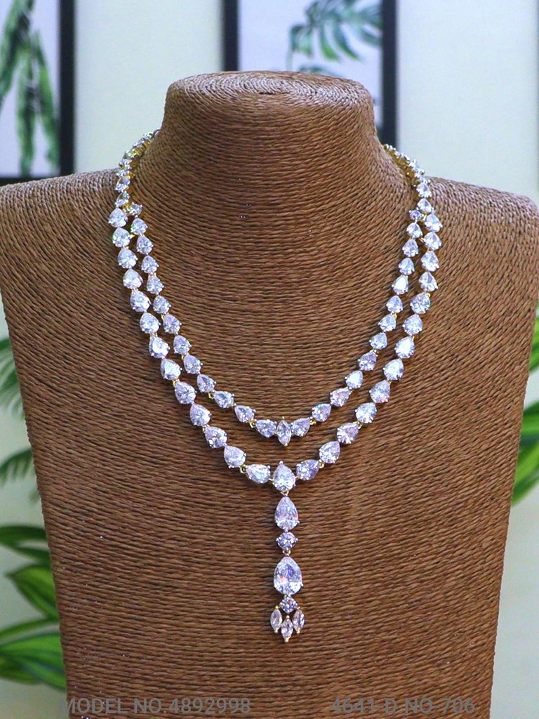 Classic yet Trendy | Cz Fashion Necklace Set