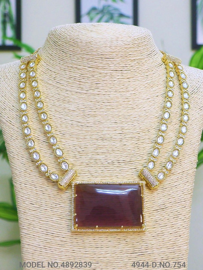 Traditional Design | American Diamond Jewelry Set