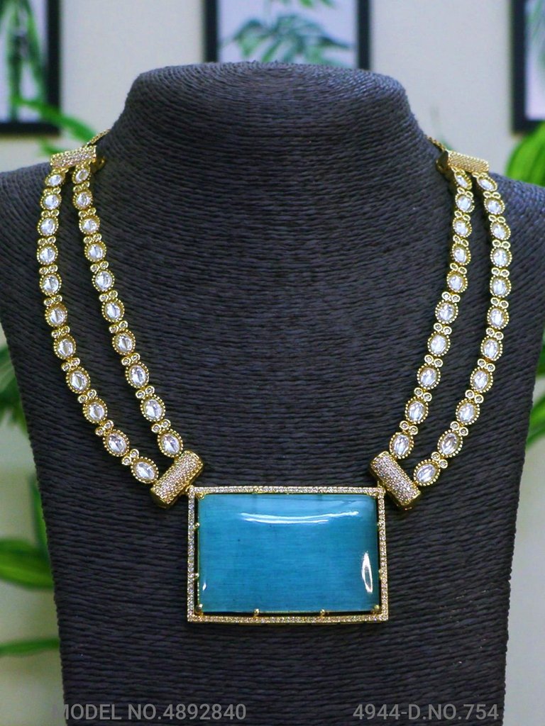 Fashion Necklace Set | Artificial Diamonds / Zircons