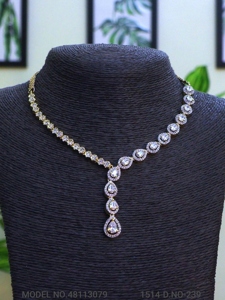 Classic Necklace | AD Jewellery | Handcrafted