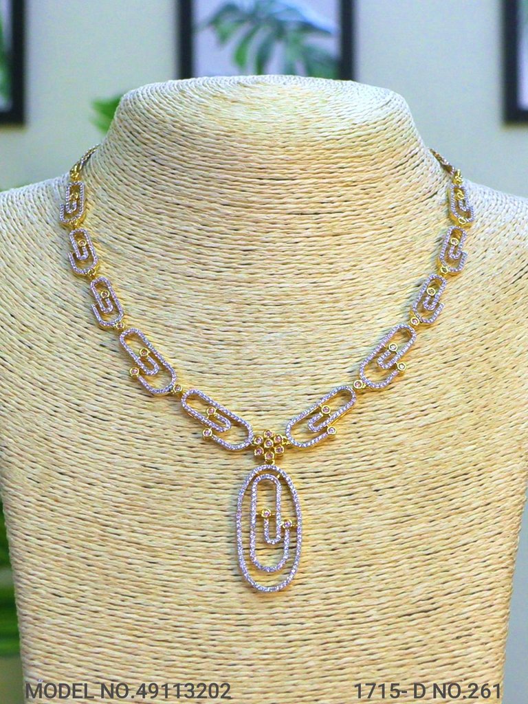 Classic Necklace | AD Jewellery | Handcrafted