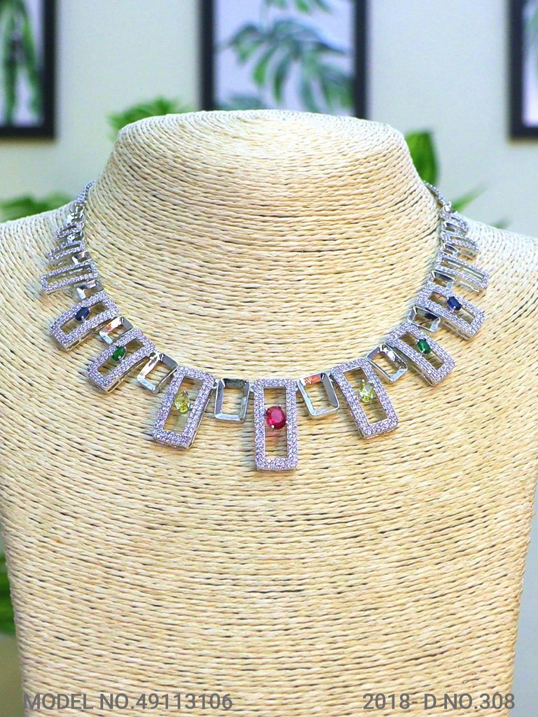 Light weighted CZ Necklace Set