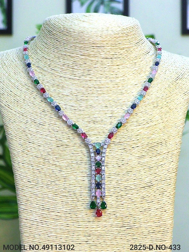 Classic Cz Jewelry Set with Earrings