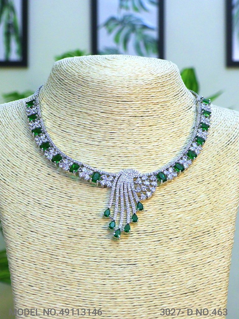 Light weighted CZ Necklace Set