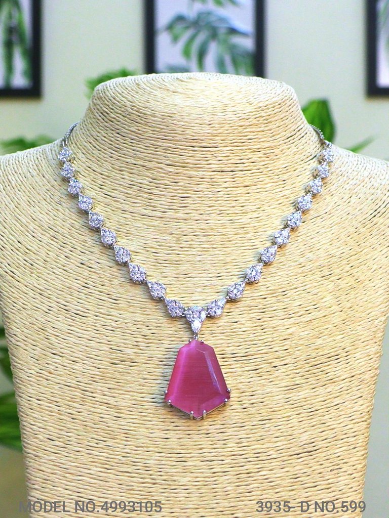 Fashion Necklace Set | Artificial Diamonds / Zircons