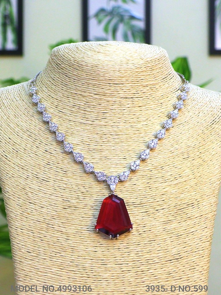 Traditional Design | American Diamond Jewelry Set