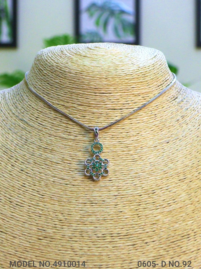 Artificial Diamond Cz Pendant Set