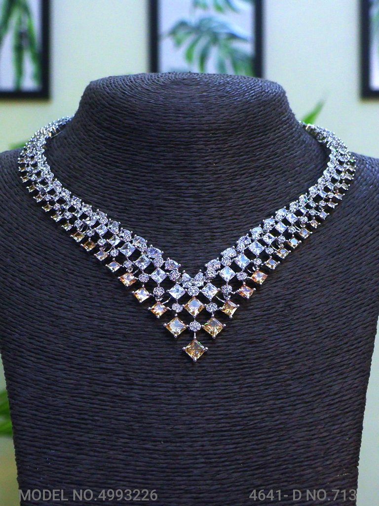 Traditional Design | American Diamond Jewelry Set