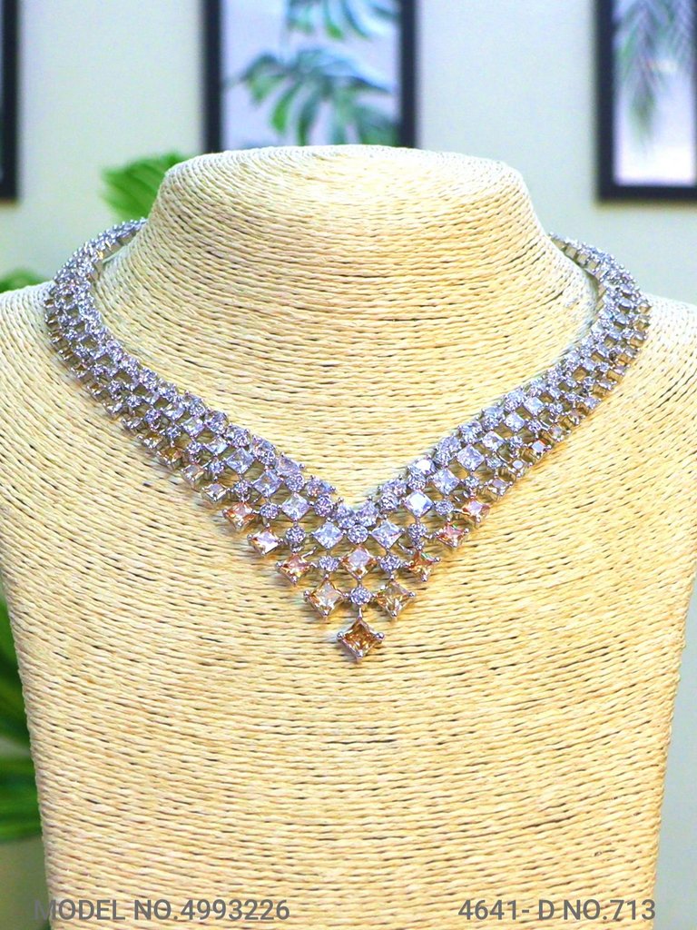 Traditional Design | American Diamond Jewelry Set