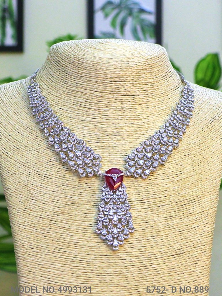 Fashion Necklace Set | Artificial Diamonds / Zircons