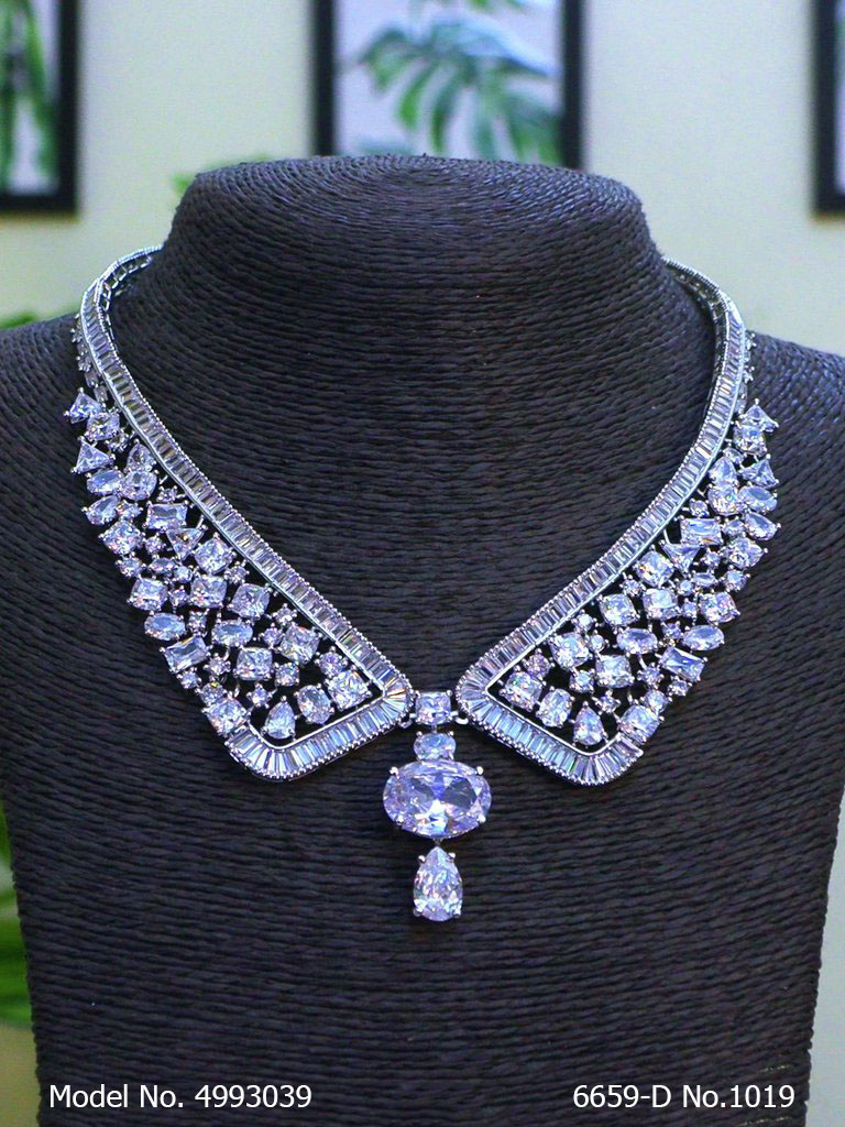 Fashion Necklace Set | Artificial Diamonds / Zircons
