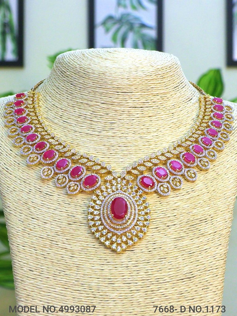 Handmade Traditional Masterpiece Zircon Jewelry Set