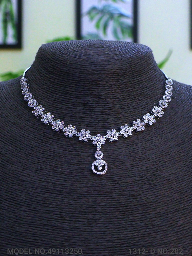 Classic Necklace | AD Jewellery | Handcrafted