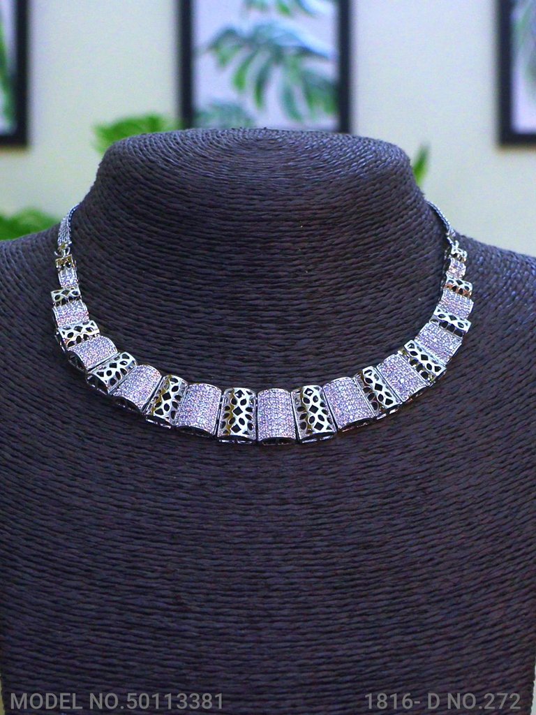 Classic Necklace | AD Jewellery | Handcrafted