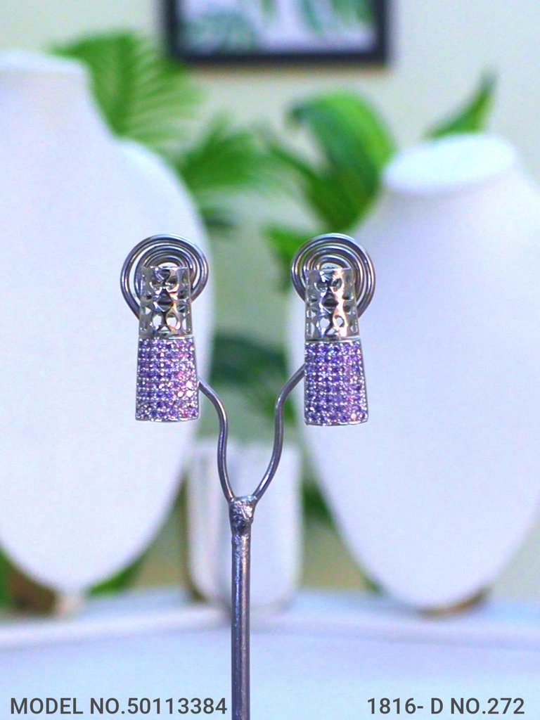 Classic Cz Jewelry Set with Earrings