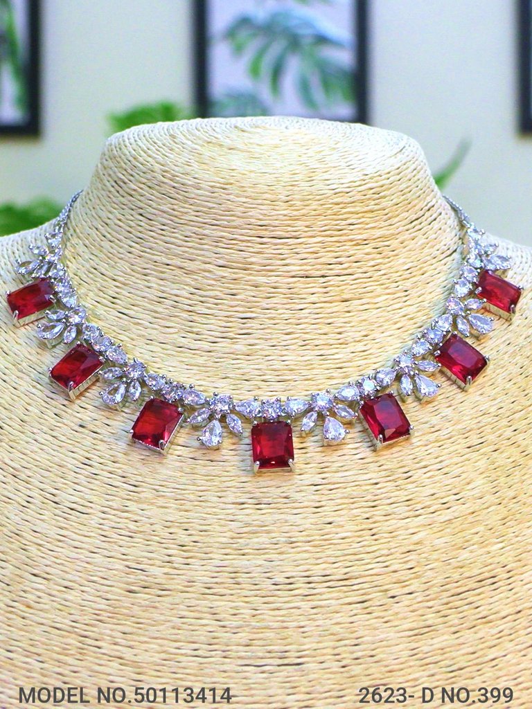 Classic Necklace | AD Jewellery | Handcrafted