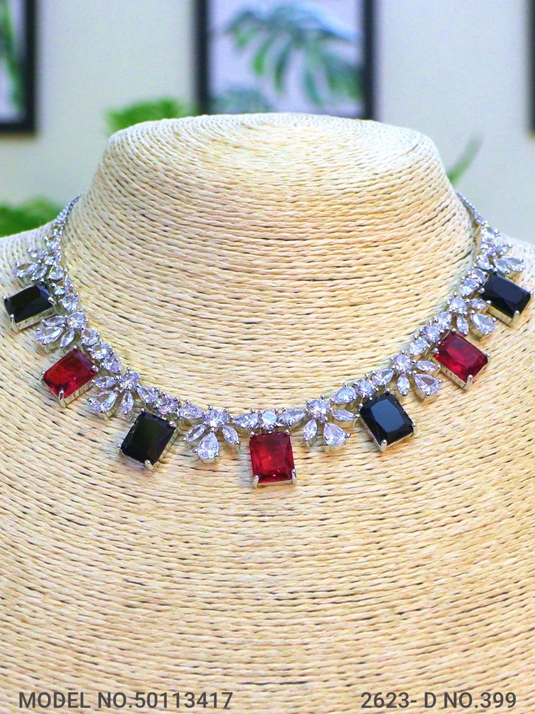Classic Cz Jewelry Set with Earrings