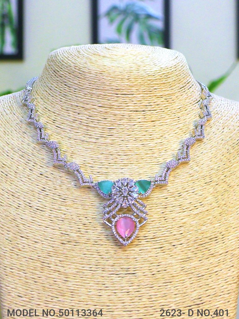 Classic yet Trendy | Cz Fashion Necklace Set