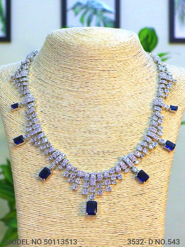 Light weighted CZ Necklace Set