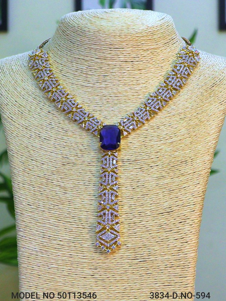 Light weighted CZ Necklace Set