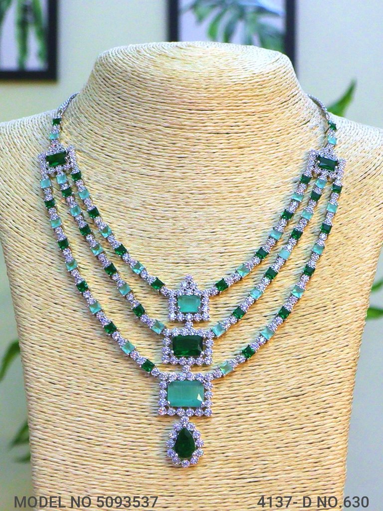 Traditional Design | American Diamond Jewelry Set