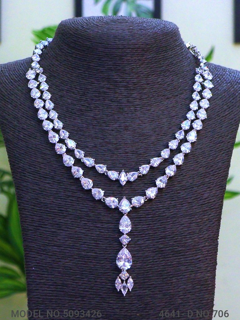Classic Necklace | AD Jewellery | Handcrafted