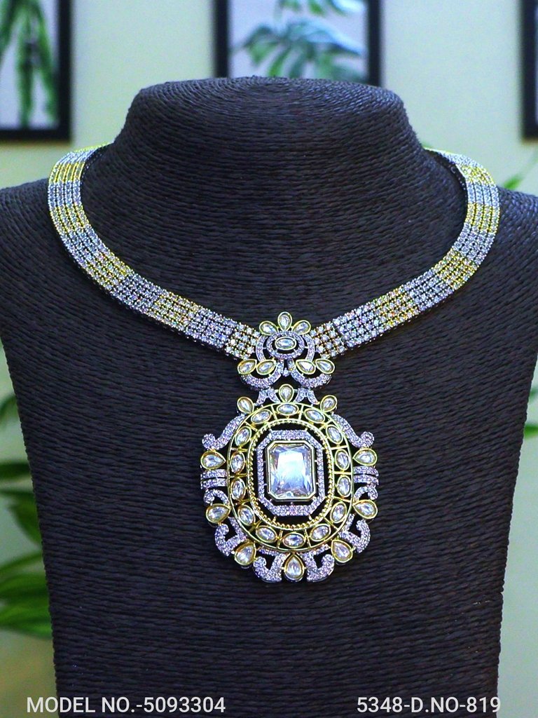 Fashion Necklace Set | Artificial Diamonds / Zircons