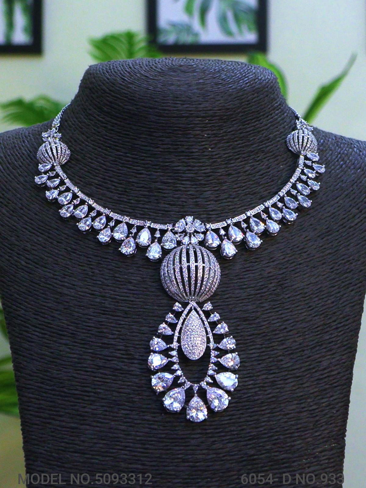 Traditional Design | American Diamond Jewelry Set