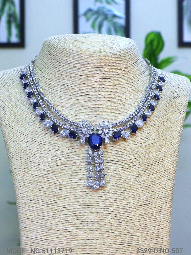 Light weighted CZ Necklace Set