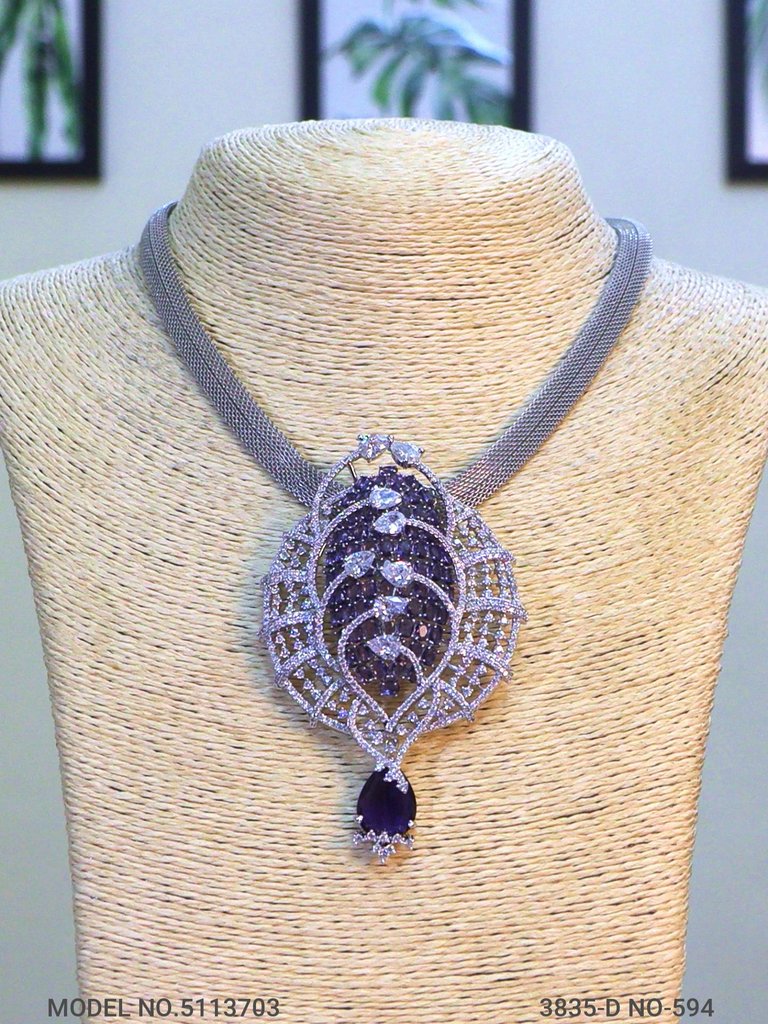 Imitation Diamond Cz Pendant Set