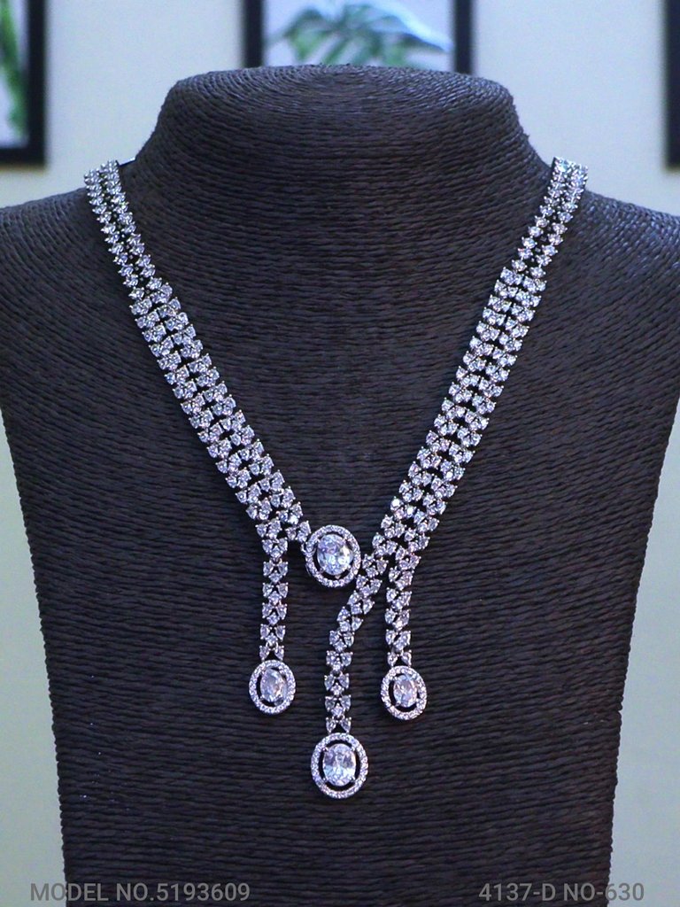 Traditional Design | American Diamond Jewelry Set