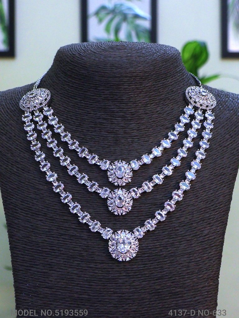 Traditional Design | American Diamond Jewelry Set
